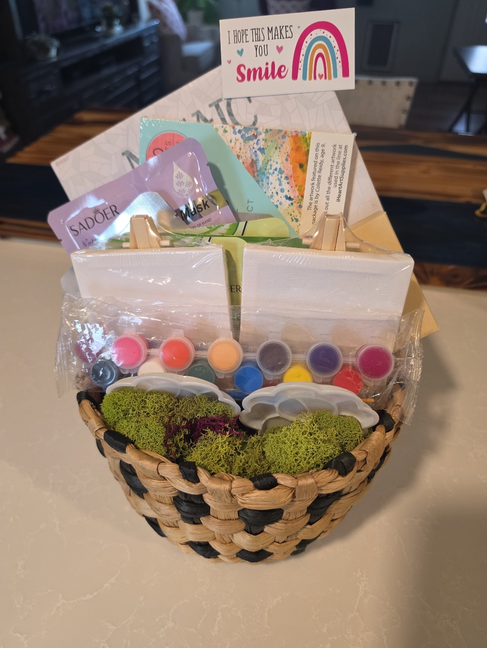 Relaxation Arts, Crafts & Masks Bundle Basket